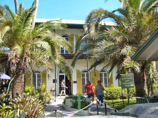 Hemingway house in Key West, FL