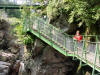 Connie going into High Falls Gorge