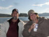 Enjoying a trip on Huntington Lake, CA