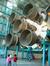 Saturn V Rocket used for the Apollo Moon missions.
