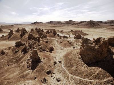 Boondocking at the Trona Pinnacles