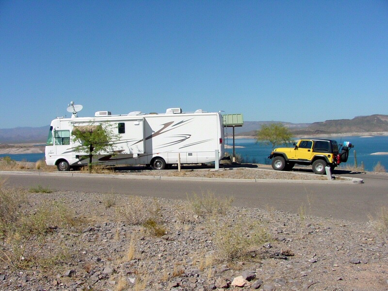 Camping at Lake Pleasant, AZ